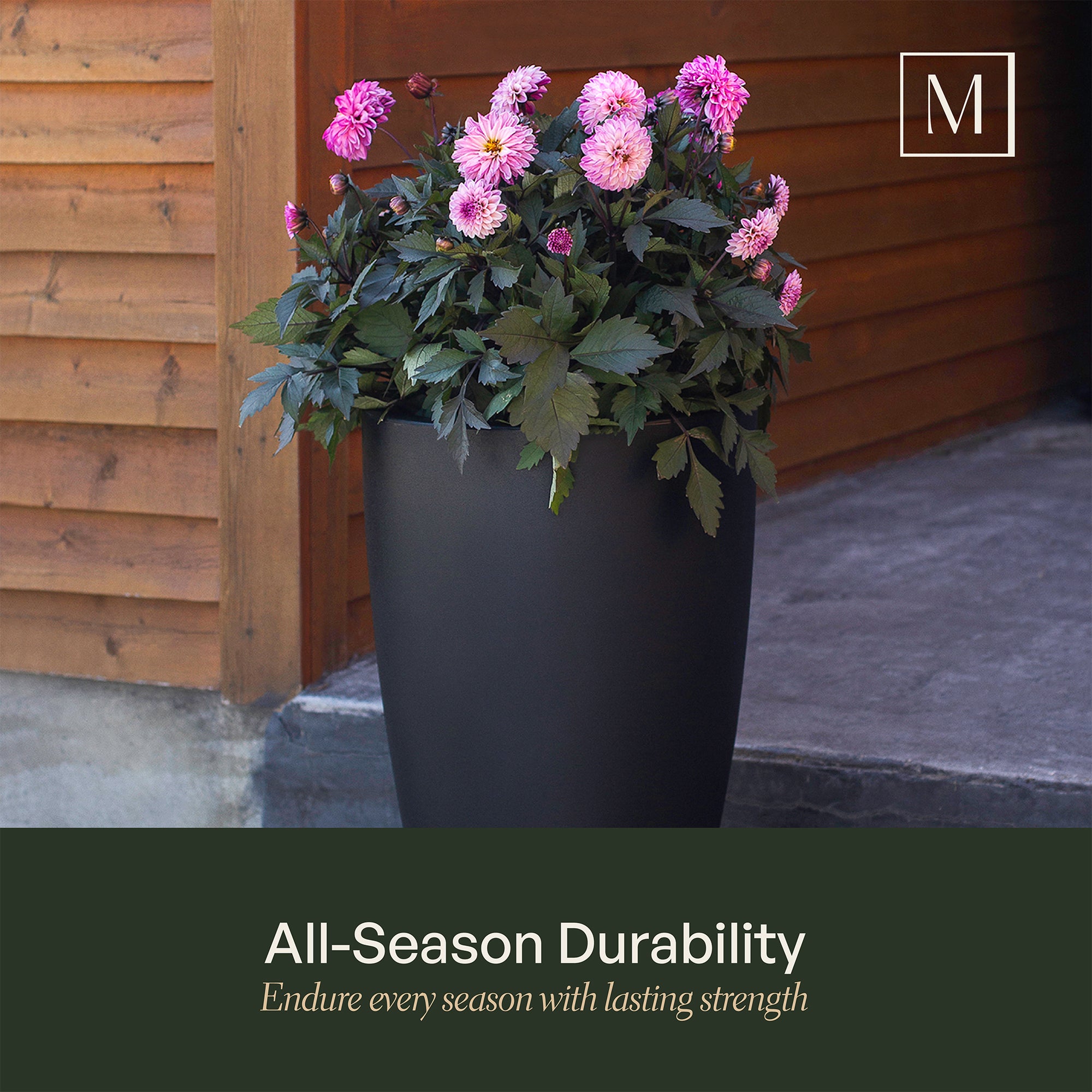 Mayne Caprio 26-Inch Self-Watering Tall Planter (White)