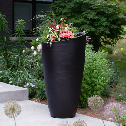 Mayne - Modesto 42in Tall Planter - Black