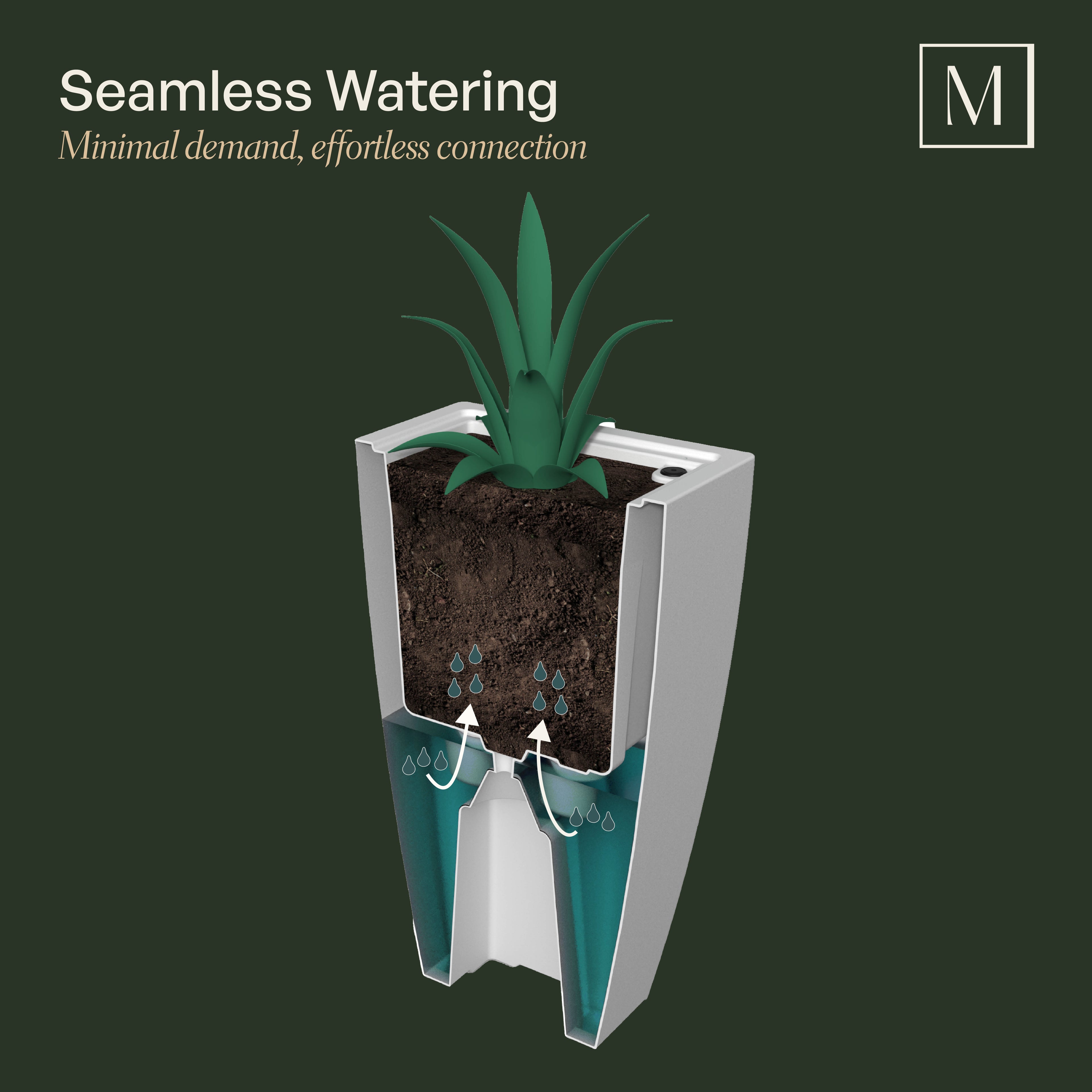 Mayne Kobi 26in Tall Planter