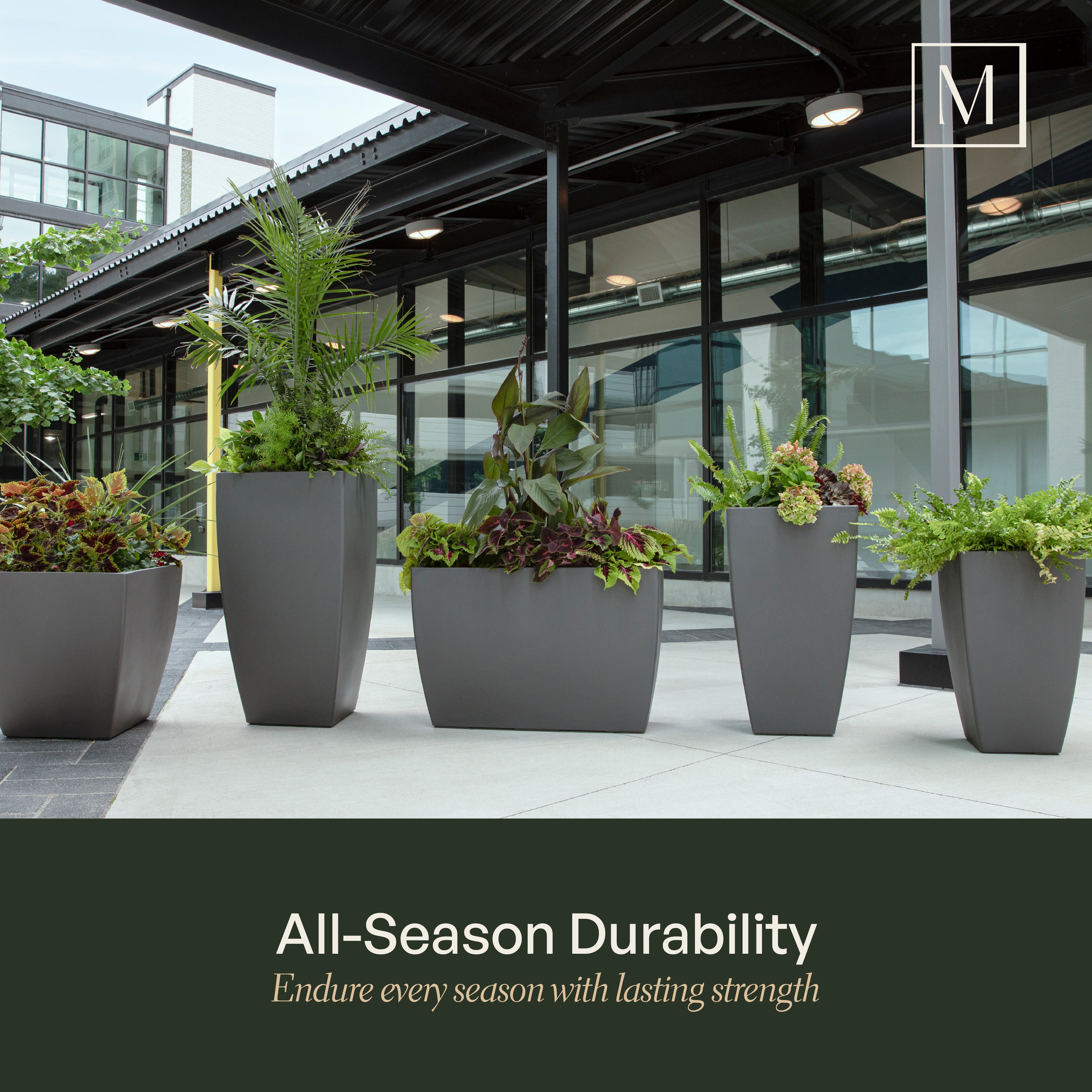 Mayne Kobi 26in Tall Planter