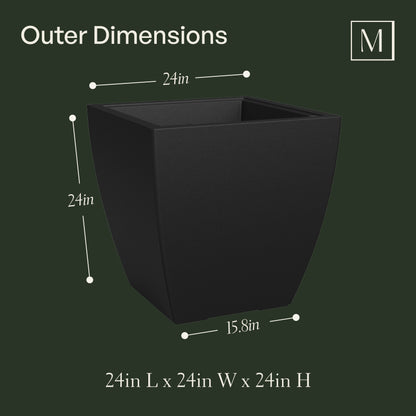 Mayne Kobi 24in Square Planter