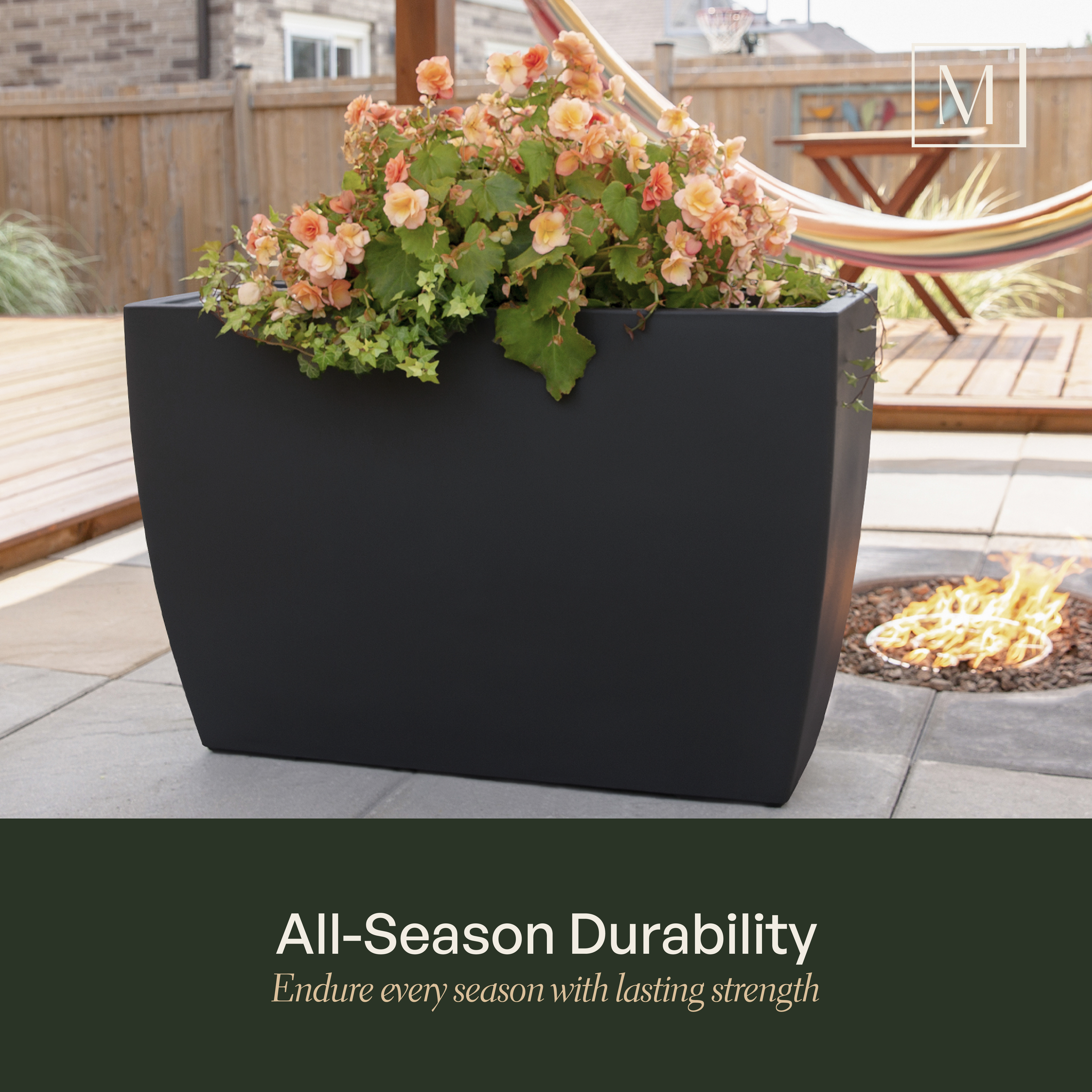 Mayne Kobi 36-Inch Self-Watering Tall Rectangular Planter