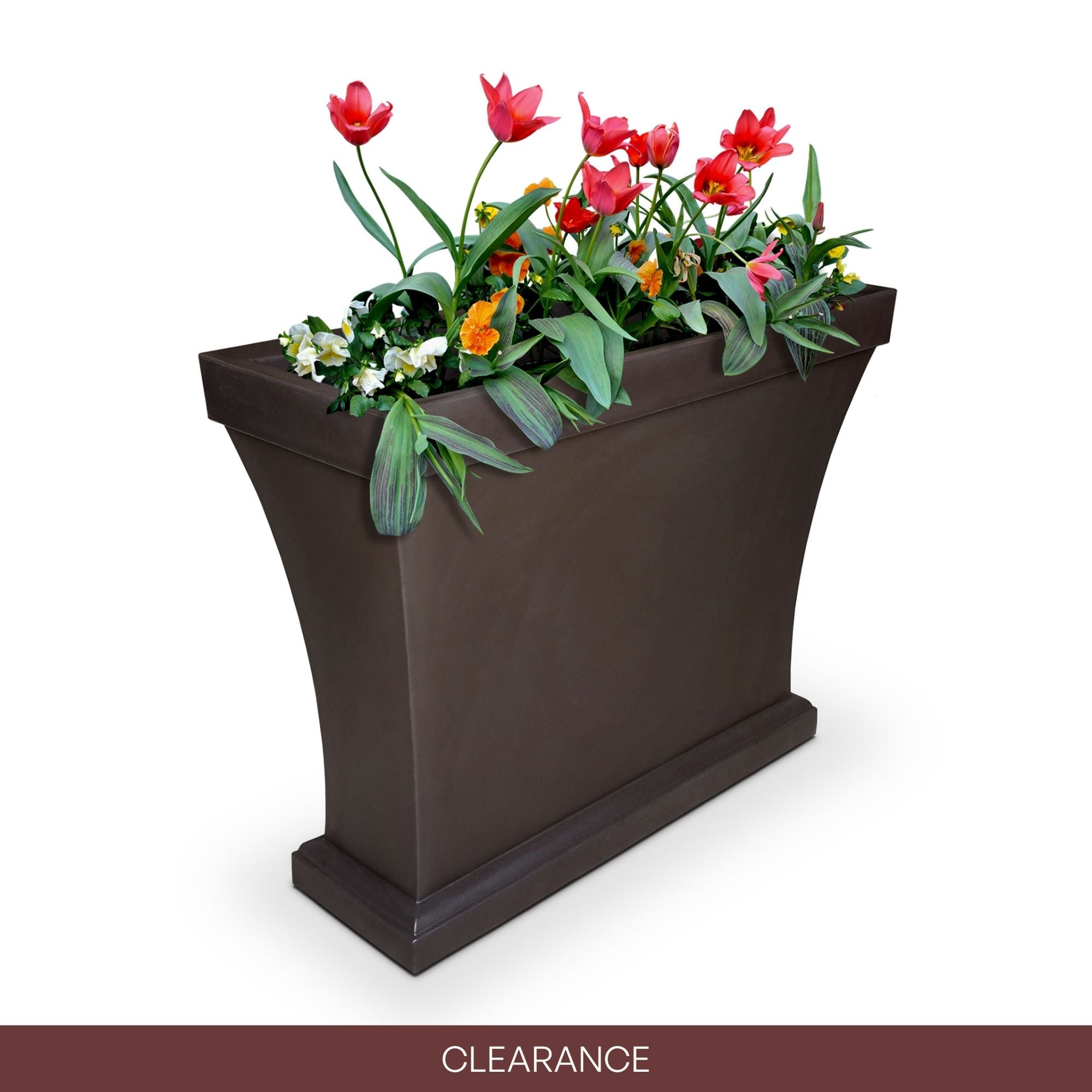 Mayne Bordeaux 40in Trough Planter