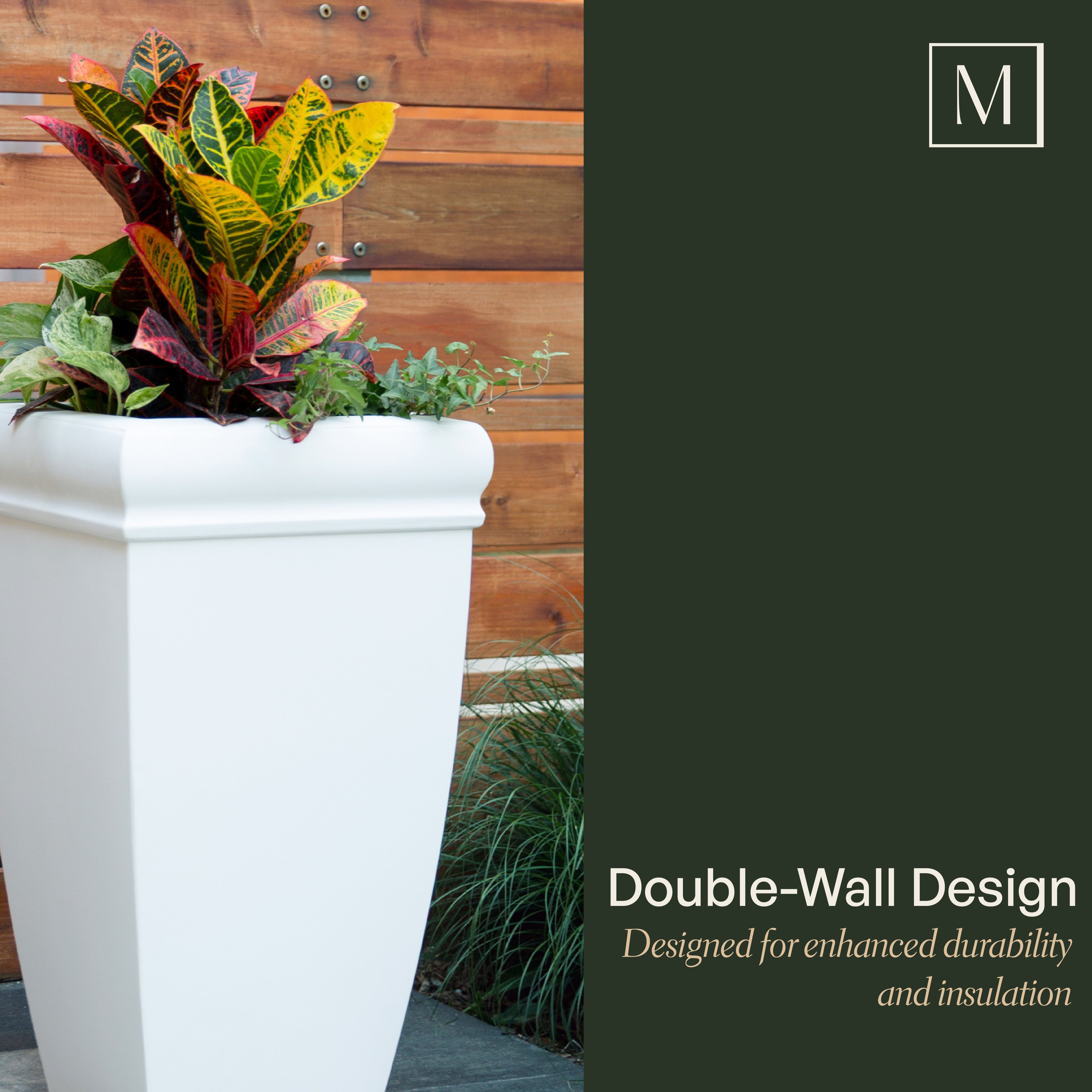 Chelsey 28in Tall Planter (2-pack)