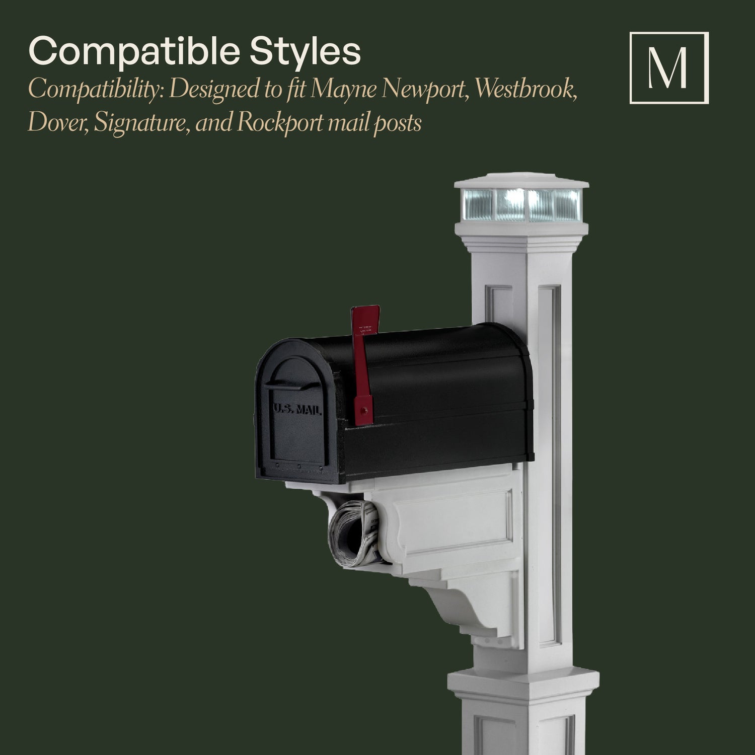 Mayne Solar Cap - Includes Rechargeable Battery