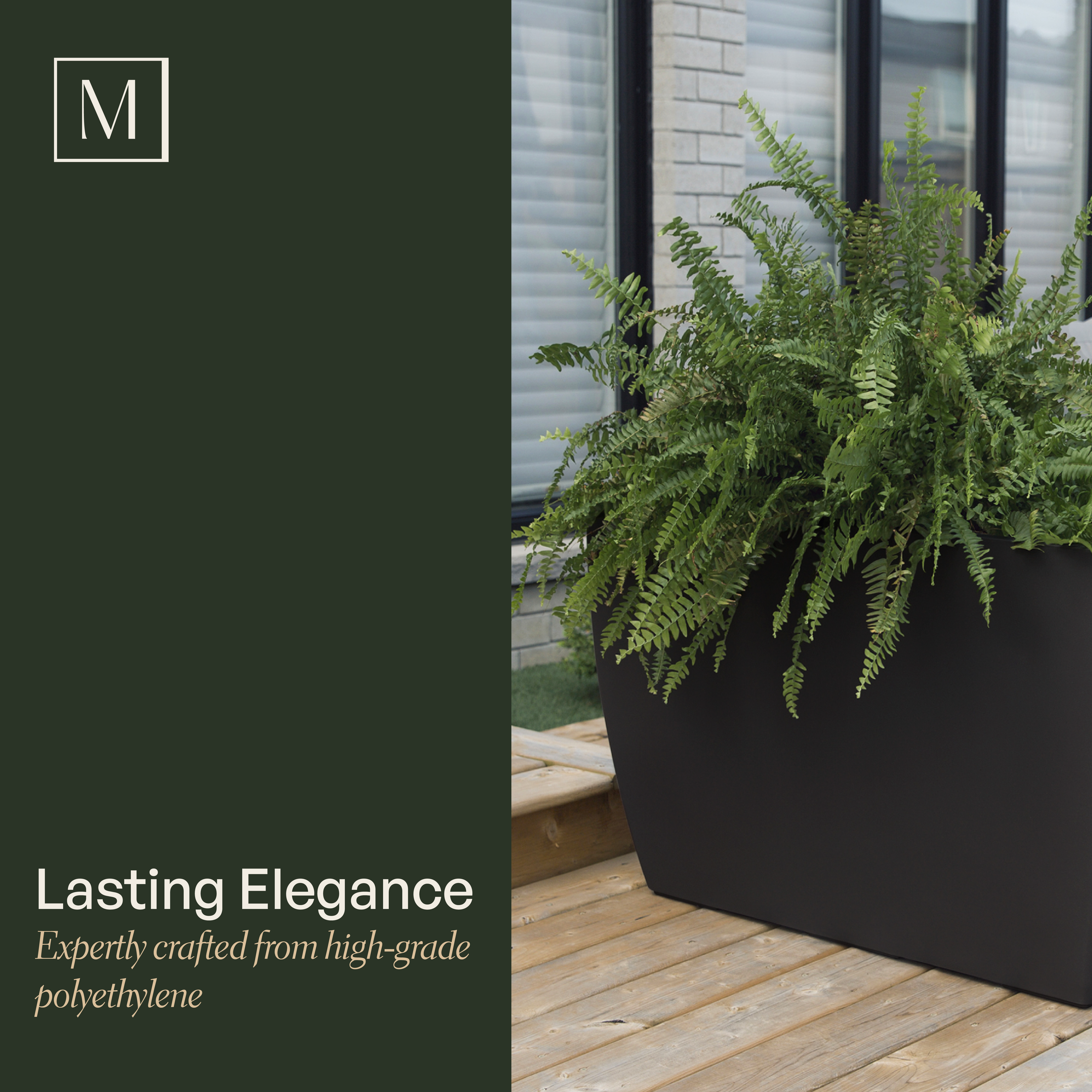 Mayne Kobi 36-Inch Self-Watering Tall Rectangular Planter