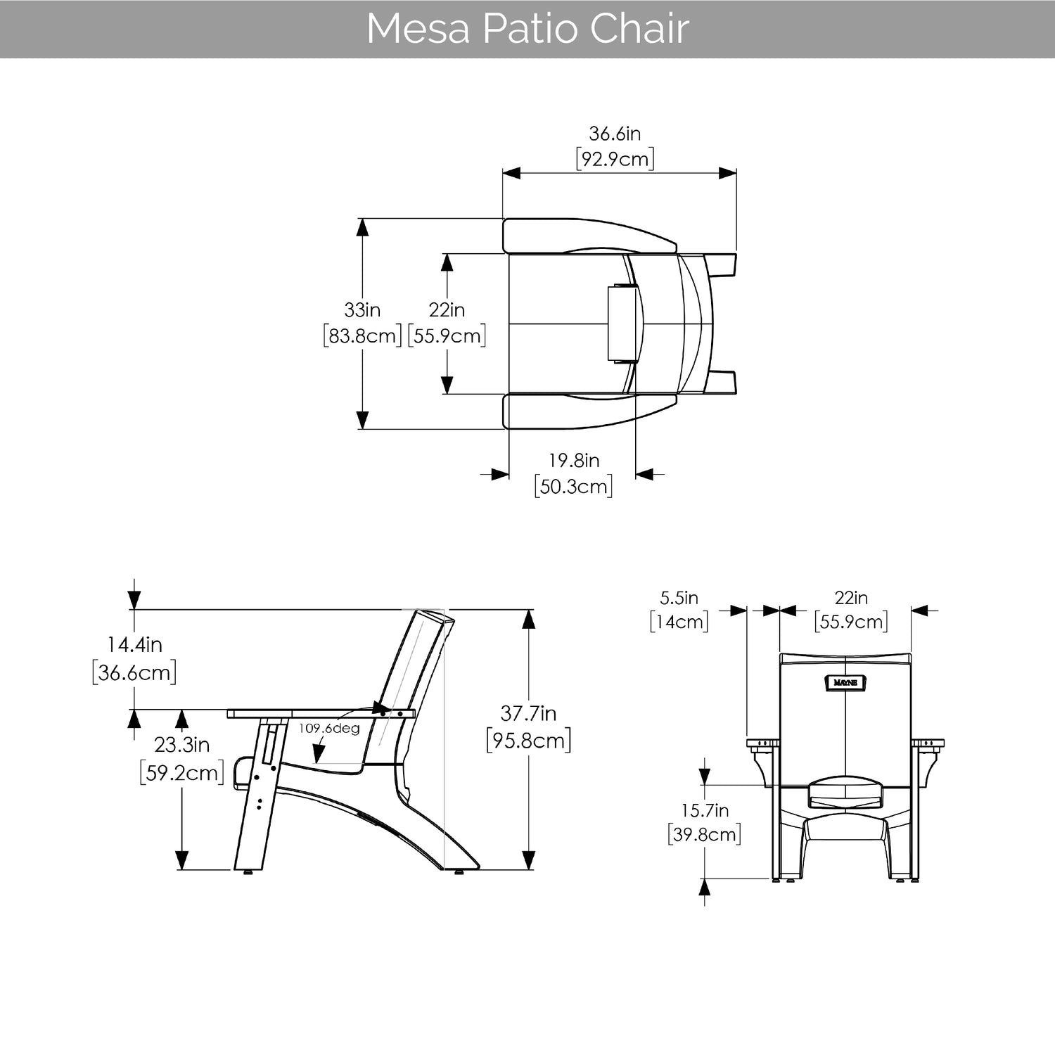 Mayne Mesa Patio Conversation Set