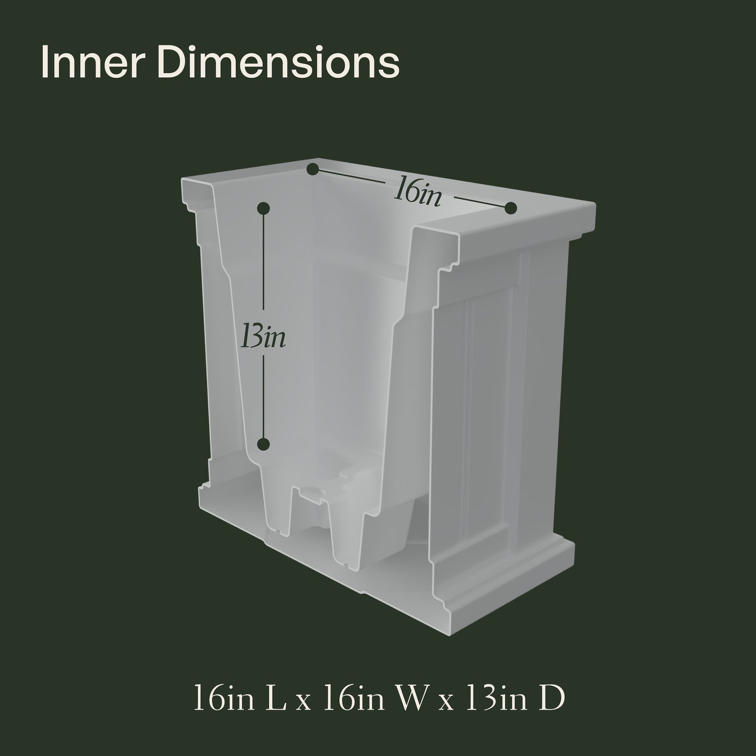 Mayne Cape Cod 20in Square Planter