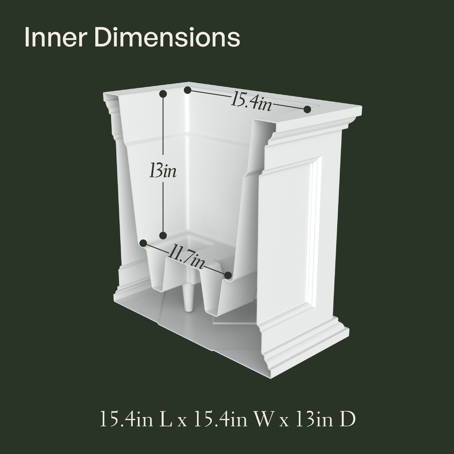 Mayne Fairfield 20-Inch Self-Watering Square Planter