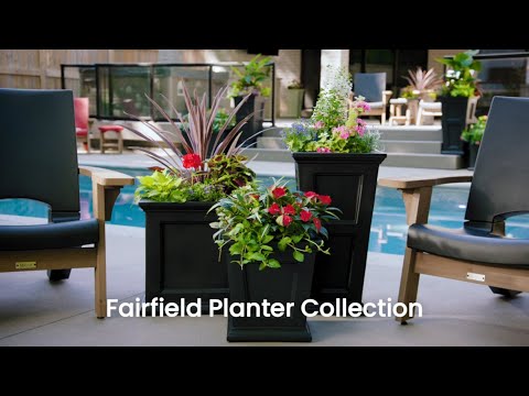 20 litre square plant pots Mayne Fairfield 20-Inch Self-Watering Square Planter – Mayne Inc