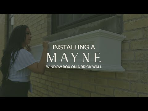 Mayne Fairfield 3ft Self-Watering Window Box with Steel Wall Mount Brackets