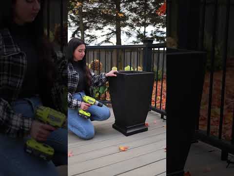 Mayne Wyndham 24-Inch Self-Watering Tall Planter with Removable Planting Insert