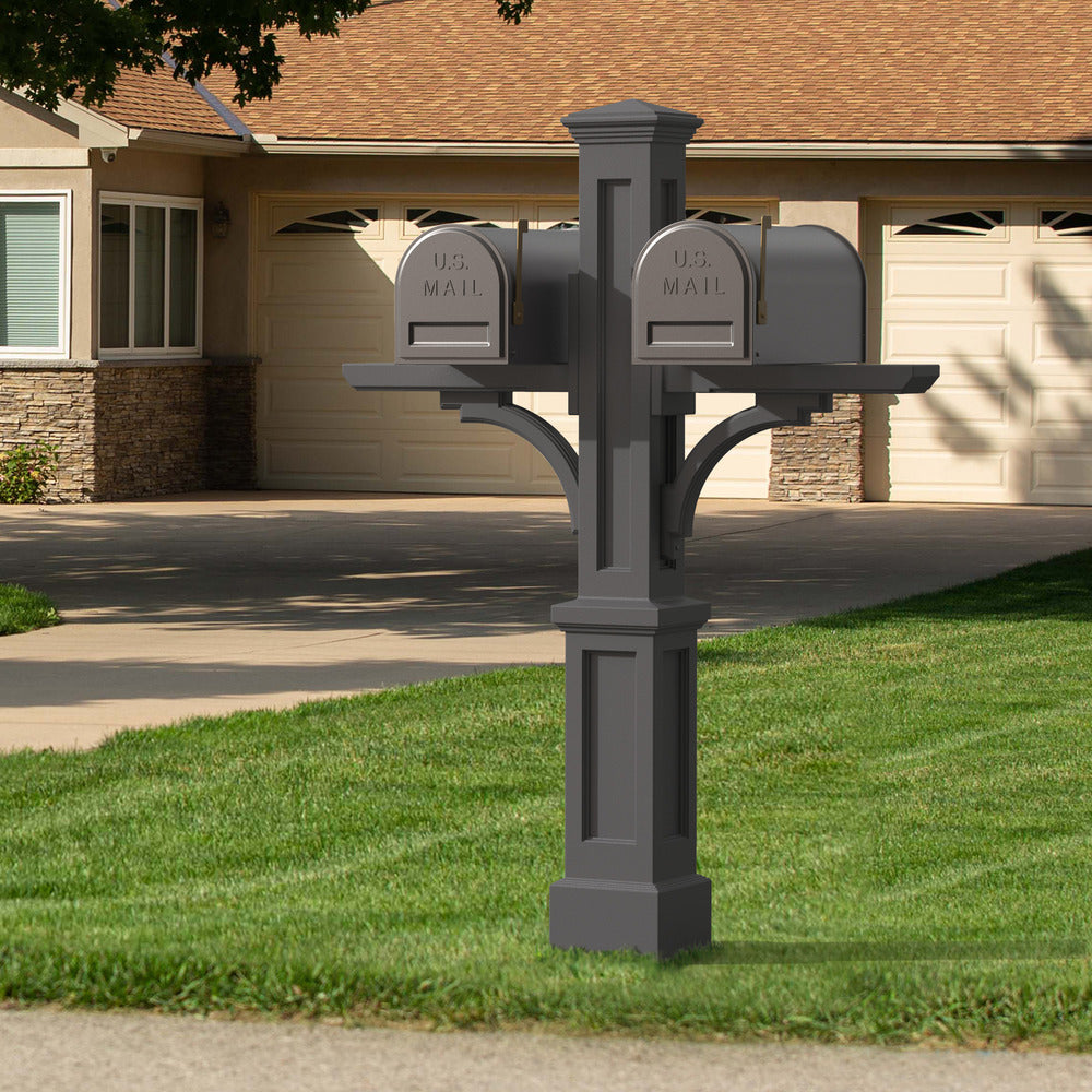 Fsv Graphite Posts Double Arm Mail Posts – Mayne Inc.